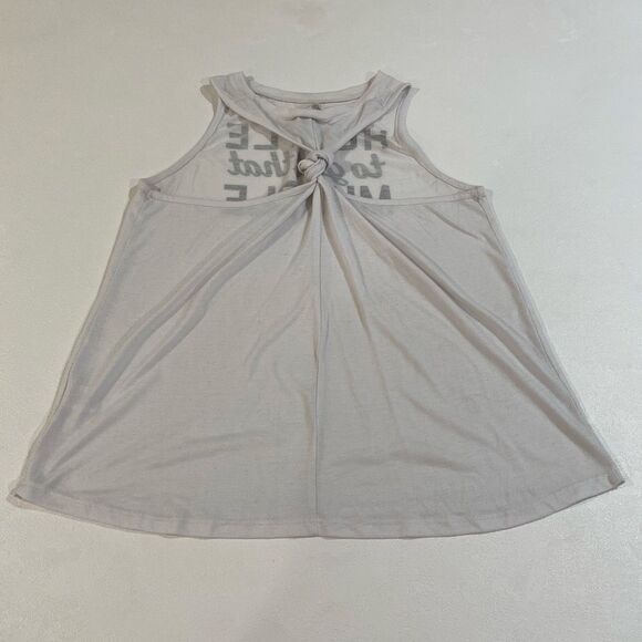 SO Perfectly Soft White “Hustle to Get That Muscle” Tank Top Size XL Activewear - Picture 2 of 5